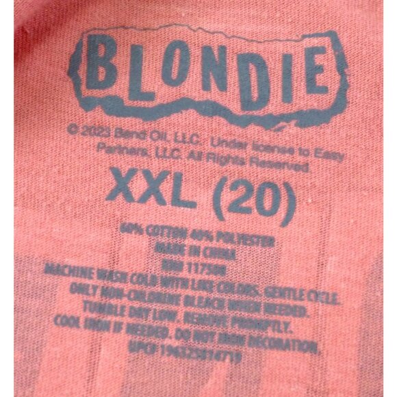 Blondie 1982 North American Tour T-Shirt XXL Pink Concert Tee Retro Band Merch - Picture 5 of 9